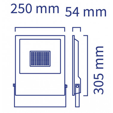 ATMOSS Proyector exterior LED UltraSlim 100W 3200K