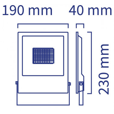 ATMOSS Proyector exterior LED UltraSlim 50W 4200K