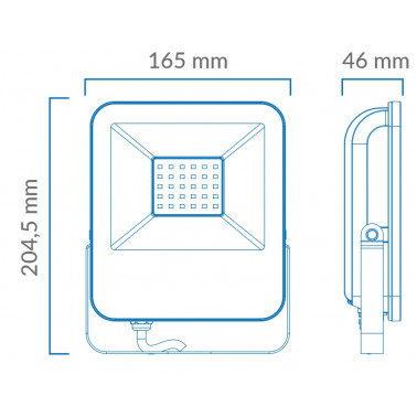 ATMOSS Proyector exterior LED 30W 4800lm 4200K