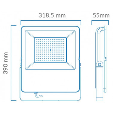 ATMOSS Proyector exterior LED 150W 24000lm 4200K