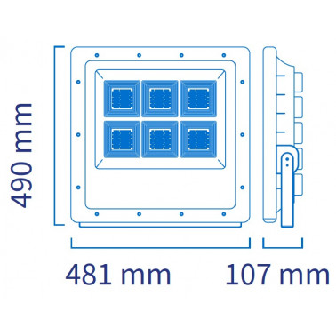 ATMOSS Proyector exterior LED 300W 5000K