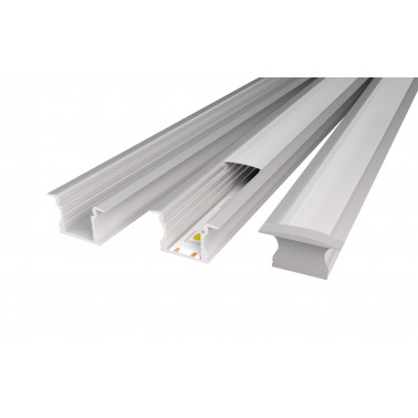 ATMOSS PERFIL ALUMINIO ALTO EMPOTRABLE TIRA LED 2M