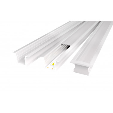 ATMOSS PERFIL BLANCO ALTO EMPOTRABLE TIRA LED 2M