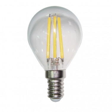 LIGHTED BOMBILLA ESFÉRICA CLARA E14 LED 4W 3000K