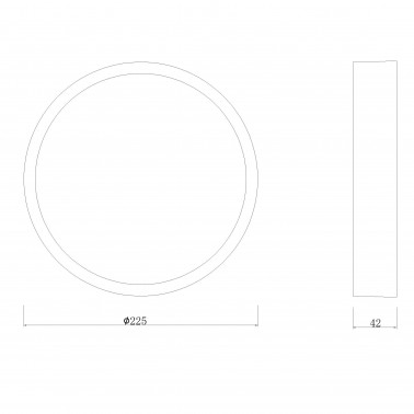 MANTRA SAONA Superficie Downlight LED redondo 24W 3000K