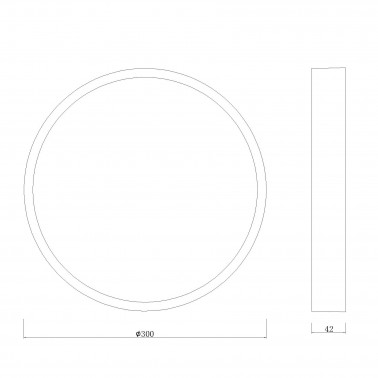 MANTRA SAONA Superficie Downlight LED redondo 30W 3000K