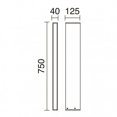 Cristher Turret Baliza H750 3000K