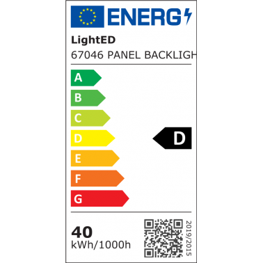 LIGHTED PANEL BACKLIGHT 40W 4000K 60X60