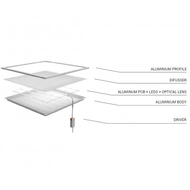 LIGHTED PANEL BACKLIGHT 40W 6000K 60X60