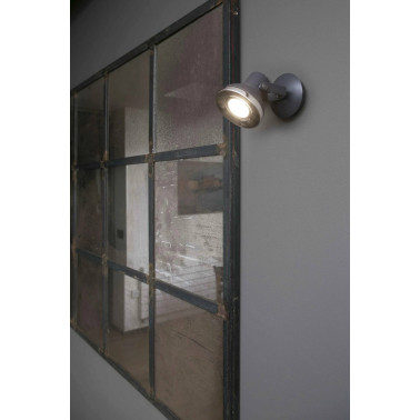 FARO RING Lámpara foco gris