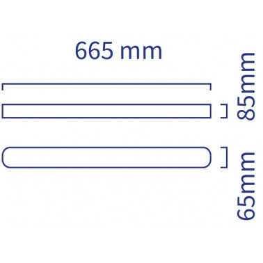 ATMOSS Pantalla estanca T8 60CM