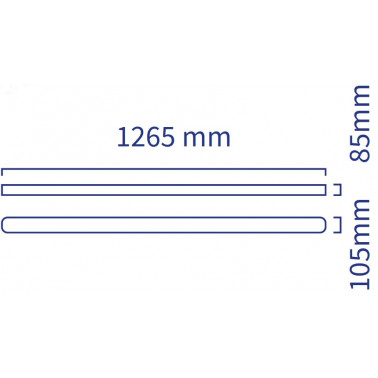 ATMOSS Pantalla estanca T8 2x120CM