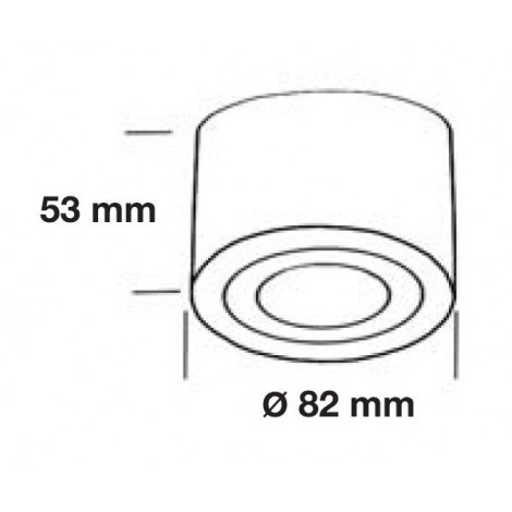 INCOLAMP Foco Superficie Orientable 4000K