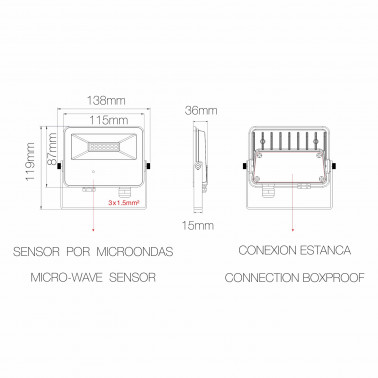 BENEITO FAURE SKY MICROWAVE BLANCO 10W 4000K