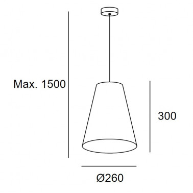 LEDSC4 CARIBE Ø260 Colgante Ratán Natural