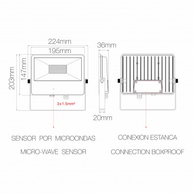 BENEITO FAURE SKY MICROWAVE BLANCO 50W 5000K