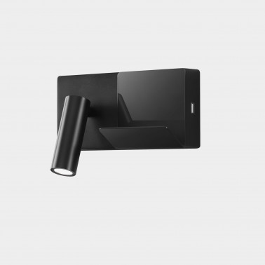 LEDSC4 E-LAMP Mini Aplique negro