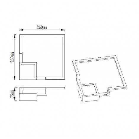 MANTRA BOUTIQUE LED Aplique Blanco 17,5W Regulable