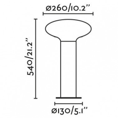 FARO BLUB'S 540 Baliza gris oscuro