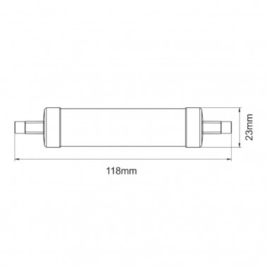 BENEITO FAURE Bombilla LED R7S 11W 4000K regulable