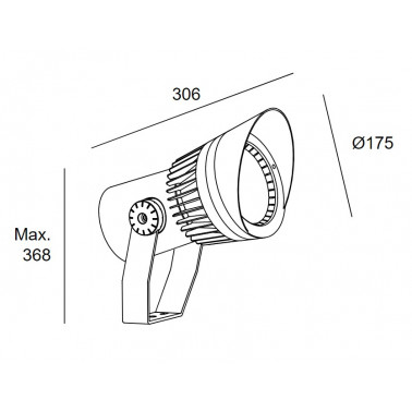 LEDSC4 Hubble Cob 175 Proyector 3000K