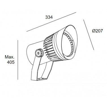 LEDSC4 Hubble Cob 207 Proyector 3000K