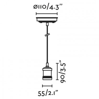 FARO ART PENDEL NEGRO