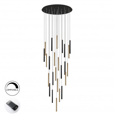 SCHULLER VARAS Colgante oro-negro 25L dimable con mando