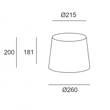 LEDSC4 Pantalla textil arenado Ø260