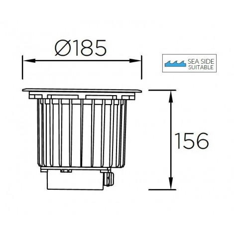 LEDSC4 GEA COB 185 Empotrable 4000K