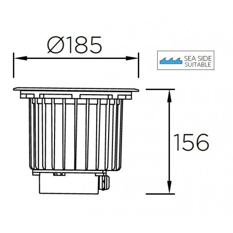 LEDSC4 Gea Wall Washer 185 4000K