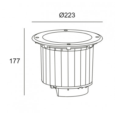 LEDSC4 Gea Wall Washer 223 3000K