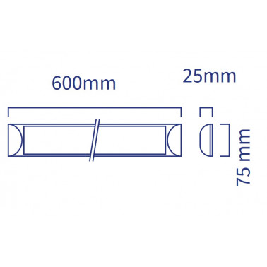 ATMOSS REGLETA LED Superficie 18W 4200K 60CM