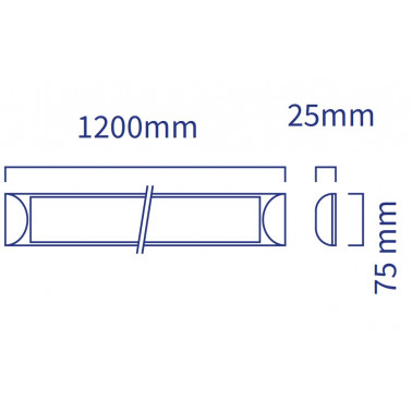 ATMOSS REGLETA LED Superficie 36W 5000K 120CM