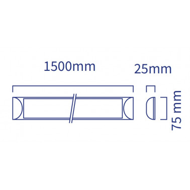 ATMOSS REGLETA LED Superficie 45W 4200K 150CM