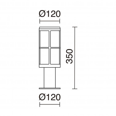 DOPO LUG Baliza blanca H350