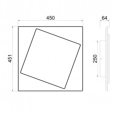 MANTRA DAKLA LED APLIQUE BLANCO 45CM