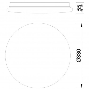 MANTRA ZERO SMART 330 Plafón Blanco CCT