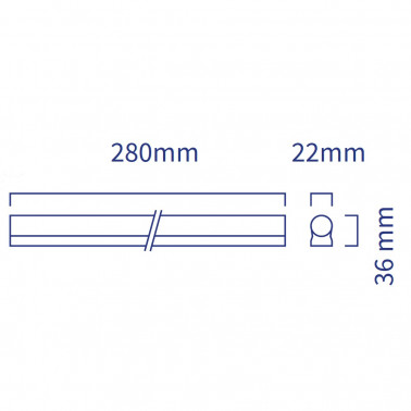 ATMOSS REGLETA LED T5 4W 3200K 30cm