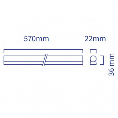 ATMOSS REGLETA LED T5 8W 3200K 60cm