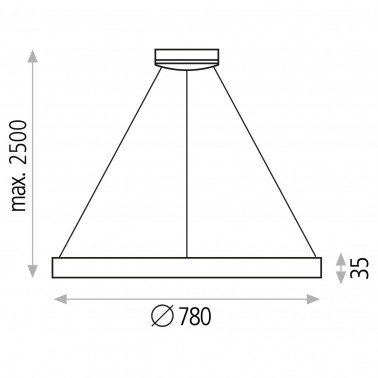 ACB GRACE 780 TRIAC Colgante Negro 3000K