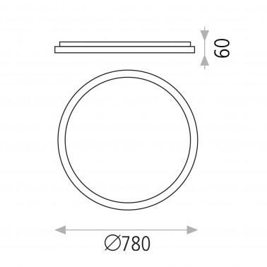 ACB GRACE 780 TRIAC Plafón Blanco 2700K-3000K