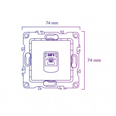 ATMOSS DYNAMIC BASE RJ45 BLANCO