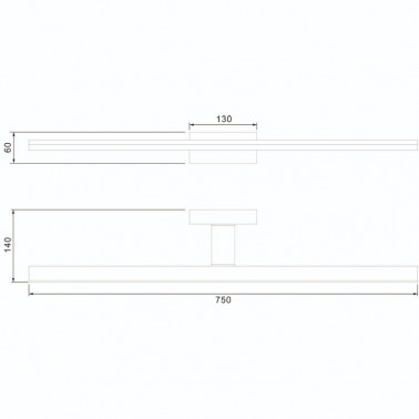 MANTRA MORNE LED aplique cromo 20W