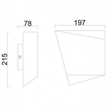 MANTRA ASIMETRIC aplique negro GX53