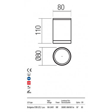 REDO XILO Plafón Blanco 3000K