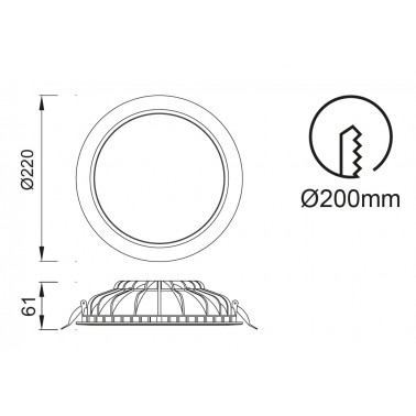 MANTRA CABRERA EMPOTRABLE LED 24W 4000K