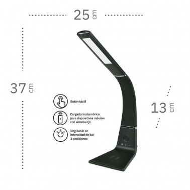 FABRILAMP KODONITA FLEXO NEGRO CARGA QI