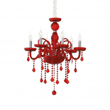 IDEAL LUX GIUDECCA SP6 Colgante rojo