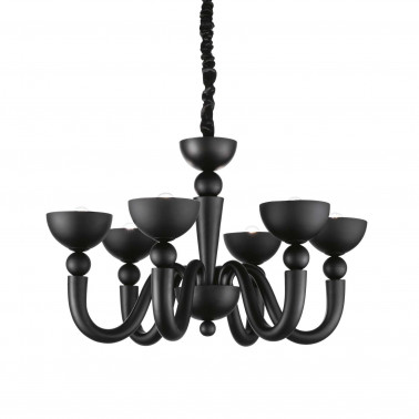 IDEAL LUX BON BON SP6 Colgante negro